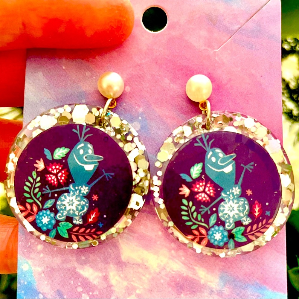 Olaf Acrylic Earrings